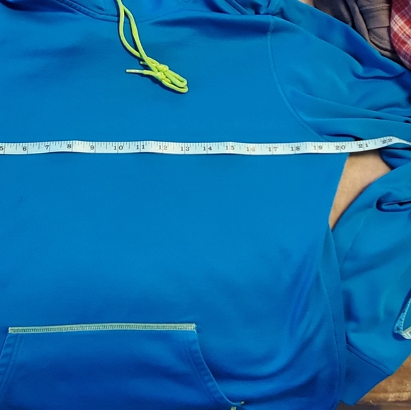 C9 by CHAMPION X-Large blue and green pullover hoodie, front pocket - Picture 4 of 5